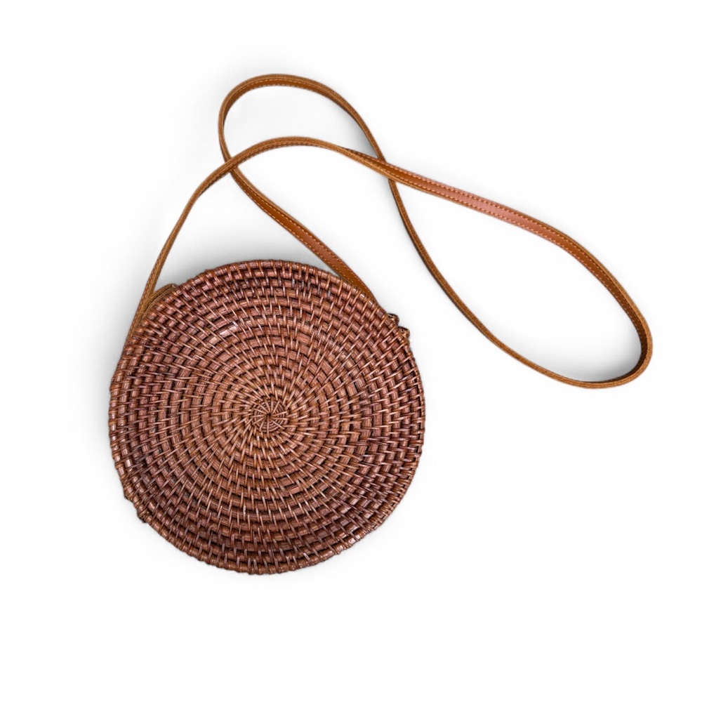 Rattan summer circle bag Bali